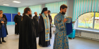 В праздник Рождества Пресвятой Богородицы епископ Шуйский и Тейковский Иоанн освятил сельскую общеобразовательную школу деревне Горячево - Шуйская епархия