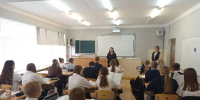 В Беловской школе прошла встреча с инспектором по делам несовершеннолетних. - Администрация Белгородского района