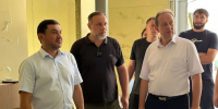 Муслим Телякавов совместно с Эльманом Аллахвердиевым посетили строительные площадки школ в селах Нижний Рукель и Араблинское - Дербентский район