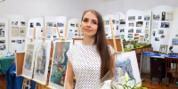 🎨 Сегодня состоялось открытие персональной выставки «В зеркале души: портреты и пейзажи»! - Управление культуры