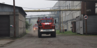 Пожарно-тактические учения. Пожарная машина - Газета Бийский рабочий