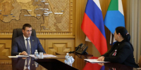 Дмитрий Демешин встретился с председателем избиркома Хабаровского края - Телеканал Хабаровск