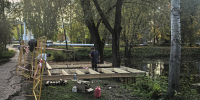 На пруду в Лянгасово стартовало строительство пирса - Kirov.Online