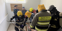 Пожарные и спасатели провели учения на базе ИК-5 в Можайском округе - ГУ МЧС МО