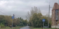 На отдаленной территории Октябрьского округа появился новый пешеходный переход. - Администрация города