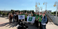 Студенты и сотрудники НИУ «БелГУ» очистили набережную и акваторию реки Везёлки от мусора - БелГУ
