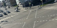 В Кургане начали устанавливать диагональные пешеходные переходы - Новый мир