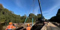 Дорожники приступили к работам на левой половине моста через реку Шейбухту - Правительство Вологодской области