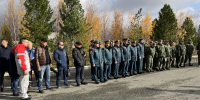 На учебно-тренировочном полигоне Нового Уренгоя прошли показательные пожарно-тактические учения - МЧС