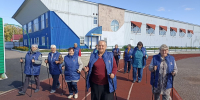Занятие скандинавской ходьбой - Соцзащита населения по Старошайговскому району