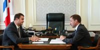 На рабочей встрече Виталий Хоценко и Александр Козлов обсудили ключевые экологические проекты региона - Правительство Омской области