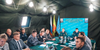 В Тверской области проведён смотр готовности подвижного пункта управления и аэромобильной группировки Главного управления - МЧС России