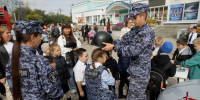 Абаканские школьники познакомились со службой росгвардейцев на городской акции «Азбука безопасности» - Росгвардия