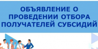Объявление о проведении отбора получателей субсидии среди начинающих субъектов малого и среднего предпринимательства и самозанятых. - Тенькинский городской округ