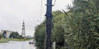 Фонарный столб загорелся на улице Чудской в Пскове - Pln-Pskov.Ru