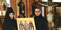 В тверском храме благословили икону, написанную Петром Мамоновым (не тем) - Газета Вся Тверь