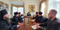 Митрополит Корнилий возглавил совещание в епархиальном управлении - Архангельская епархия