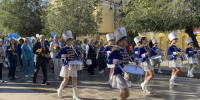 В Оренбурге на улице Советской прошла традиционная линейка‑шествие молодых педагогов - Правительство Оренбургской области