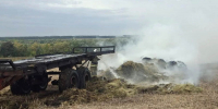 В Сараевском округе от искры трактора загорелась тележка с тюками сена - RyazPressa.Ru