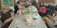 В Русковерском клубе состоялся мастер-класс по плетению браслета из ниток мулине. - Культурный центр