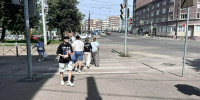 На Багратиона — Октябрьской упростили жизнь автомобилистам, а пешеходов загнали в ловушку - Новости Калининграда | Фото: «Клопс» - Klops.Ru