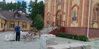 В Кетовском храме завершились работы по обновлению центрального крыльца - Епархия