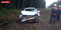 Водитель автомобиля Opel не справилась с управлением и допустила съезд в кювет - InformPskov.Ru