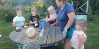 Субботник в селе Кистенево - Дом культуры