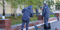 В Хабаровске росгвардейцы приняли участие в экологической акции «Зеленая Россия» - Росгвардия