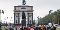 В День города начальник УФСИН Сергей Машкин принял участие в торжественной церемонии на мемориальном комплексе «Курская дуга» - УФСИН