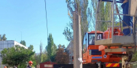 В поселке Юбилейном установили 5 новых опор освещения - Город Луганск