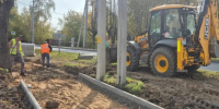 В местечке Авдотьино обустраивают тротуары. - Городской округ Иваново
