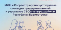 МФЦ и Росреестр организуют круглые столы для предпринимателей и участников СВО в четырех районах Башкортостана - Министерство строительства и архитектуры