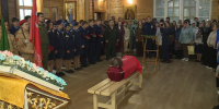 В Клепиковском округе прошла церемония перезахоронения останков красноармейца Федора Гаврикова - ГТРК ОКА