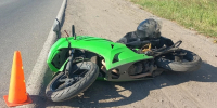 В Кирово-Чепецке мотоцикл Kawasaki сбросил своего водителя на дорогу - Prochepetsk.ru