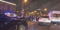 Шесть машин столкнулось на Ленинградском проспекте - M24.Ru