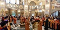 Накануне Великого освящения в Воскресенском соборе Твери совершены вечерня и утреня пасхальным чином - Тверская епархия