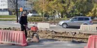 На Спасской в Ульяновске демонтируют старые трамвайные пути - Ulyanovsk.Express