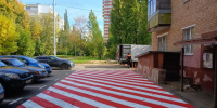 В городском округе Щёлково продолжают размечать площадки для пожарной техники во дворах многоквартирных домов - ГУ МЧС МО
