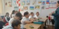 В школе № 30 хутора Николаенко прошли комплексные уроки мужества, профориентации и безопасности - Газета Апшеронский рабочий