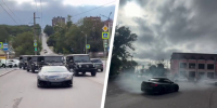 Свадебный кортеж с Lamborghini и Mercedes устроил дрифт на улицах Ессентуков - Bloknot-Stavropol.Ru