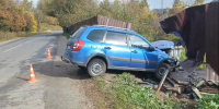 В Городецком округе водитель легковушки снес забор и попал в больницу - Нижегородская правда