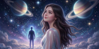 девушка на фоне космоса - Петрозаводск говорит