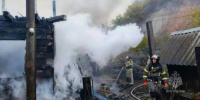 В Красноярске на Брянской сгорел дом - Газета Красноярский рабочий