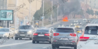 Грузовик загорелся на Садовом кольце в Москве - Вечерняя Москва
