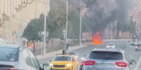 Грузовик загорелся на Садовом кольце - M24.Ru