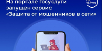 На «Госуслугах» появился сервис защиты от мошенников. - Администрация г. Шадринска