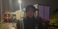 Большегруз въехал в спецтехнику на Борском мосту - Нижегородская правда