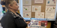 Информационная беседа у стенда «Уголок антитеррористической безопасности» - Библиотека имени В.А. Жуковского