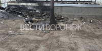 Воронежцам показали фото с места падения обломков дрона на крышу 9-этажки - ГТРК Воронеж